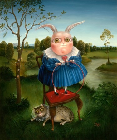 Children's Games-3. Print on canvas 65 см.