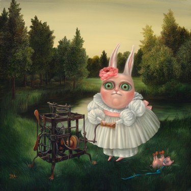Children's Games-4. Print on canvas 65 см.