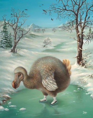 Winter. Print on canvas 65 см.