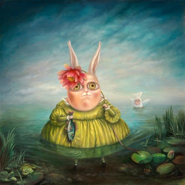 Tobias and the Angel. Print on canvas 65 см.