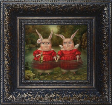 Tobias and the Angel-2. Framed Print on canvas